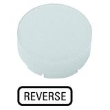 Button lens, raised white, REVERSE