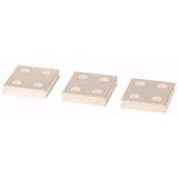 Module plate 2-hole 3p, size 4