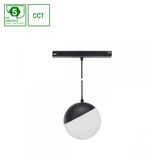 SYSTEM SHIFT SMART- GLOBE P SUSPENDED SPHERE TRACK LIGHT  FI100 (815MM CABLE) 5W 165DEG BLACK CCT/DIM 5 Y WARRANTY