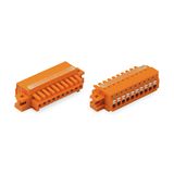 1-conductor female connector push-button Push-in CAGE CLAMP® orange