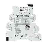 Terminal Block Relay, 1P, 6A, 24VDC, Spring Clamp, Terminals