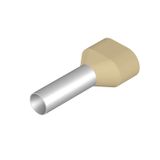 Wire end ferrule, Twin wire-end ferrule, 10 mm², Stripping length: 23 