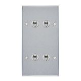 Art d'Arnould universe Memory four two-way or lever switch 10A - brushed steel