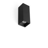 KOV BLACK SQUARE WALL L. LED 2x6W 3000K 23°/23°