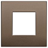 Classic plate 2M aluminium dark bronze