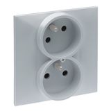 2X2P+E SOCKET FRENCH STANDARD SCREW TERMINALS SHUTTERED ALUMINIUM