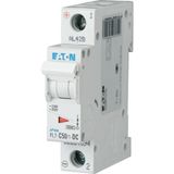 Miniature circuit breaker (MCB), 50 A, 1p, characteristic: C, DC