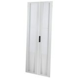 Double wing metal door perforated80% S-RACK 32U W800 RAL7035