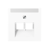 Centre plate for modular jack socket A569-2NAPLUAWW