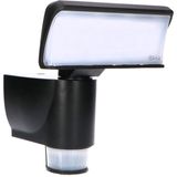 LED outdoor - floodlight Hanoi - 18W 1100lm 4000K IP44  - Sensor - Black 