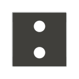 SRD-2-L-85NS Cover plate - free@home / KNX 2-gang sensors - Dimmer - Left - Soft Black for Switch/dimmer Single push button Black - Sky Niessen