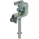 Universal clamp with T pin shaft for Fl/Rd -30mm a. fixed ball points 