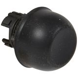 Osmoz non illuminated spring return head - flush with shroud - black