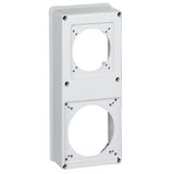 Faceplate for combined unit P17 - 1 socket 16 or 32 A and 1 socket 63 A
