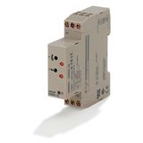 Timer, DIN rail mounting, 17.5 mm, 24-230 VAC/24-48 VDC, on/flicker-on