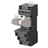 Socket, DIN rail/surface mounting, 31 mm, 8-pin, Push-in terminals