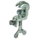 Universal earthing clamp K 20/25 Fl 20 T 15mm with wing screw