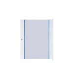 Glas door for wallmounting encl. S-RACK 16U, W=600, RAL7035