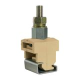 Single-Bolt terminal, 120mm2 for G32 rail, beige color