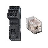 SET: Plug-in Relay, 4 CO, 5A, 24VDC and Socket