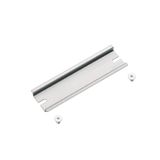 Terminal rail, with slot, Terminal rails, 35 x 15 x 205 mm, Sheet stee