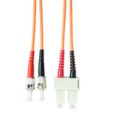 FO Patchcord Duplex ST/SC,50/125æm OM2, LS0H-3, orange,10.0m