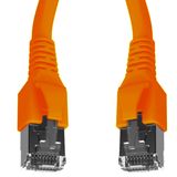 Patchcord RJ45 shielded Cat.6a 10GB, LS0H, orange,   5.0m