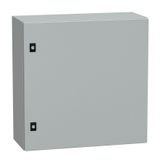 Spacial CRN plain door with mount.plate. H600xW600xD250 IP66 IK10 RAL7035