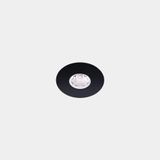 Downlight Play Flat Mini Round Fixed 1.5W LED warm-white 3000K CRI 80 7.2º Black IP54 116lm