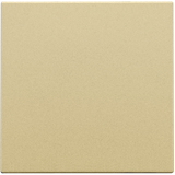 Splashproof blind plate, gold coated