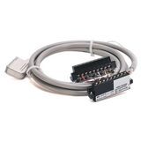 Allen-Bradley 1492-ACAB010EA69 Prewired Cable for 1769-IF8 (S-ended voltage) Analog input, 20 conductors, #22 AWG, shielded, w/Two 1769-RTBN18 connectors & AIFM 25-Pin D-shell connector, length 1.0 meter (3.28 feet)