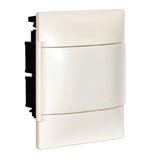 LEGRAND 1X6M FLUSH CABINET WHITE DOOR E+N TERMINAL BLOCK FOR MASONRY WALL