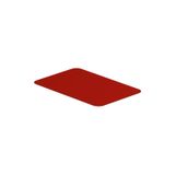 Device marking, halogen-free, Self-adhesive, 27 mm, Polyester, red