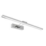 Chrome Aluminium & Acrylic LED 8 Watt 230 Volt 310Lm 4000K IP44 L: 45 W: 4.5 H: 19 cm