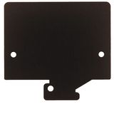 Partition plate (terminal), Intermediate plate, 65 mm x 60 mm, dark br