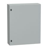 Spacial CRN plain door with mount.plate. H1000xW800xD250 IP66 IK10 RAL7035..