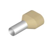 Wire end ferrule, Twin wire-end ferrule, 10 mm², Stripping length: 17 