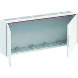 A53 ComfortLine A Wall-mounting cabinet, Surface mounted/recessed mounted/partially recessed mounted, 180 SU, Isolated (Class II), IP44, Field Width: 5, Rows: 3, 500 mm x 1300 mm x 215 mm