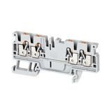 Allen-Bradley 1492-P3Q-BL 1492-P Push-in Terminal Blocks, 2.5 mm² (AWG 28 - AWG 12), 20 A, Feed-Through, Single Level, 2 Points On One Side, 2 Points On Other Side