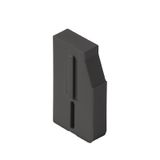 End and partition plate for terminals, black