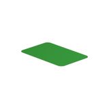 Device marking, halogen-free, Self-adhesive, 27 mm, Polyester, green