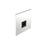 Art d'Arnould - 1 gang telephone socket UK master Epure - Brushed Steel