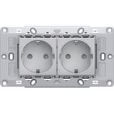 SOCKETS SET 2x SCHUKO 2P+E 16A 250V~ 4M ES 4318504