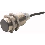 Proximity switch, E57 Premium+ Series, 1 N/O, 2-wire, 20 - 250 V AC, M30 x 1.5 mm, Sn= 10 mm, Flush, Stainless steel, 2 m connection cable