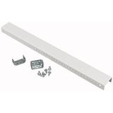 Strip for snap-on cover, HxW=650x800mm, grey