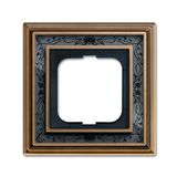 1721-843 Cover Frame Busch-dynasty® antique brass decor anthracite