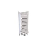 Compact distribution board-flush mounting, 4-rows, super-slim sheet steel door