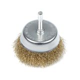 Cup brush for drill  1/4",75mm (crimped wire)