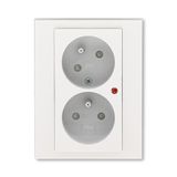 5593H-C02357 68 Double socket outlet with earthing pins and surge protection ; 5593H-C02357 68