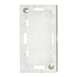 Two gang wall mounting housing, white